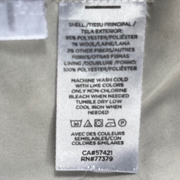 Ann Taylor White Plaid Textured Tweed Fringe Button Front Pencil Skirt Size 14 - Picture 7 of 8